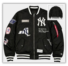 Load image into Gallery viewer, NEW YORK YANKEES X ALPHA X NEW ERA MA-1 BOMBER JACKET (BK)