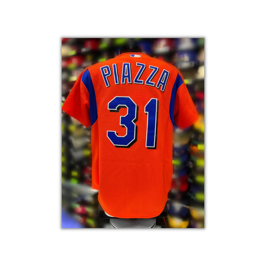 Authentic Mike Piazza New York Mets 2004 BP Jersey – BKLYNCAP