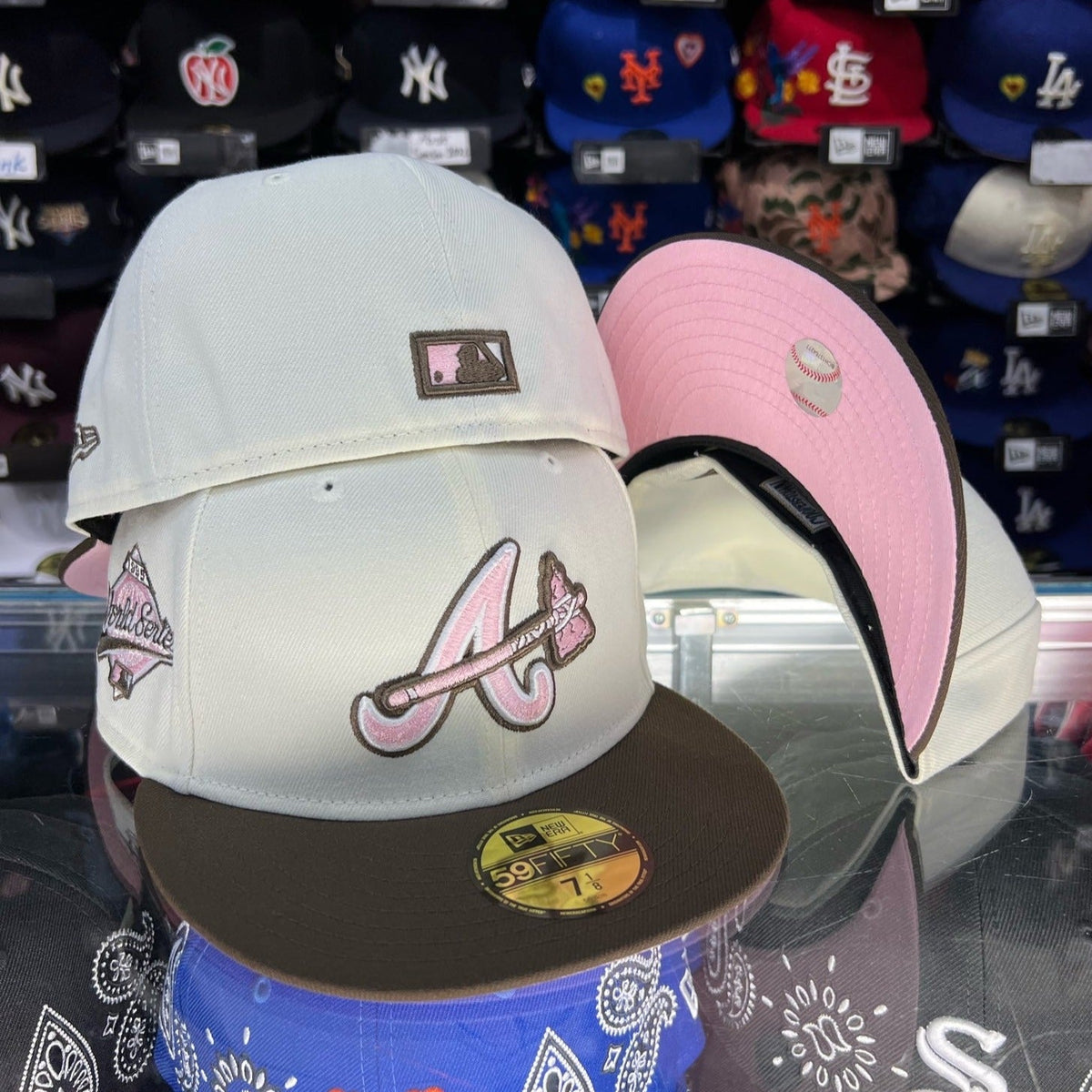 NEW ERA - ATLANTA BRAVES (Brown × Pink) Brown Atlanta Braves Pink Bottom 2021 All Star Game Side