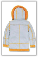 Load image into Gallery viewer, JORDAN CRAIG CEMENT COLOR DENALI SHEARLING JACKET WITH FAUX FUR LINING
