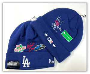 Los Angeles Dodgers R Blue Beanie