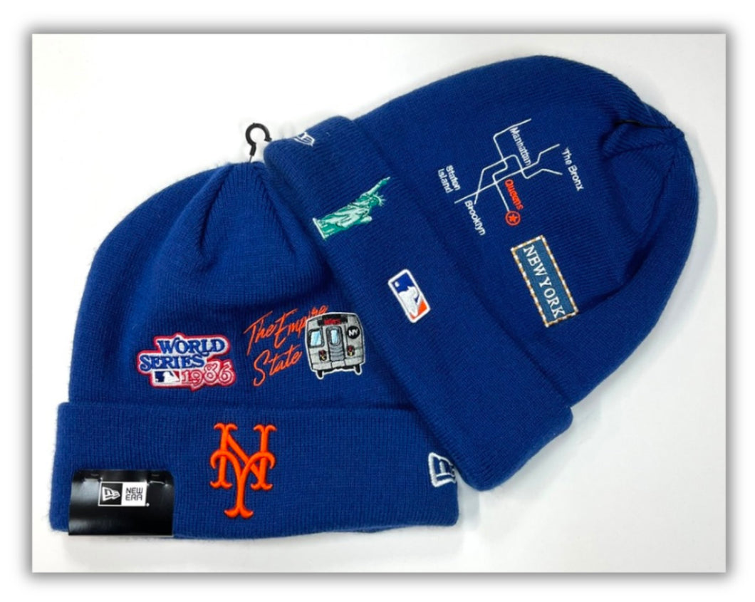 New York Mets R Blue Beanie