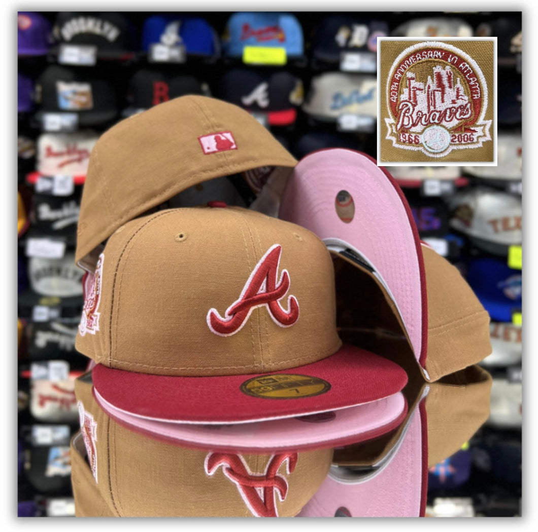 Atlanta Braves- Walnut/Burgundy 2T/Pink UV