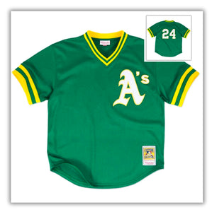 Authentic BP Jersey Oakland Athletics 1991-R.I.P. Rickey Henderson