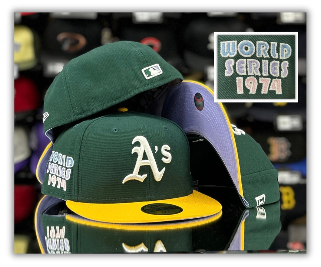 Oakland Athletics WS1974/Lavender UV-5950Fitted