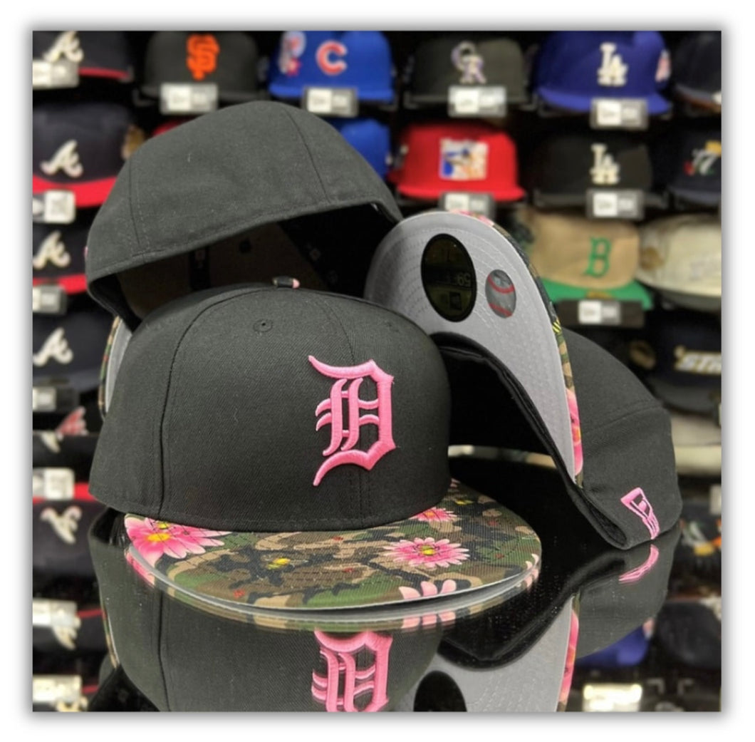 Detroit Tigers Bk/Camo Pink Flower 2T/Grey UV-Retro-71/4only