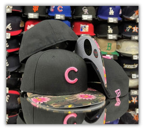 Chicago Cubs Bk/Camo Pink Flower 2T/Grey UV-Retro