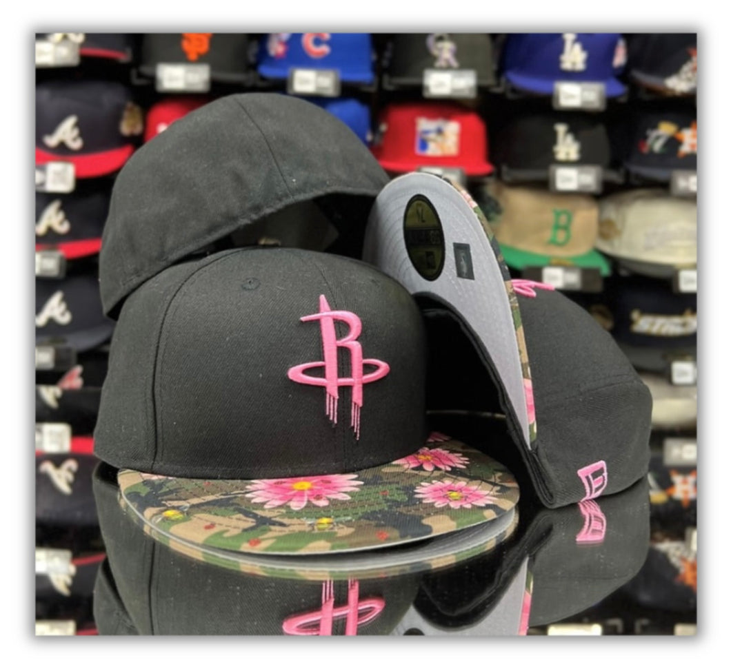 Houston Rockets Bk/Camo Pink Flower 2T/Grey UV-Retro