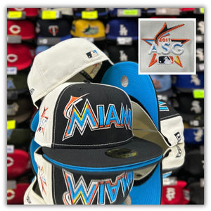 Miami Marlins- Bk/Chrome Pinwheel/Azure Blue UV