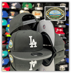 Los Angeles Dodgers Bk/Wh Logo-Snapback