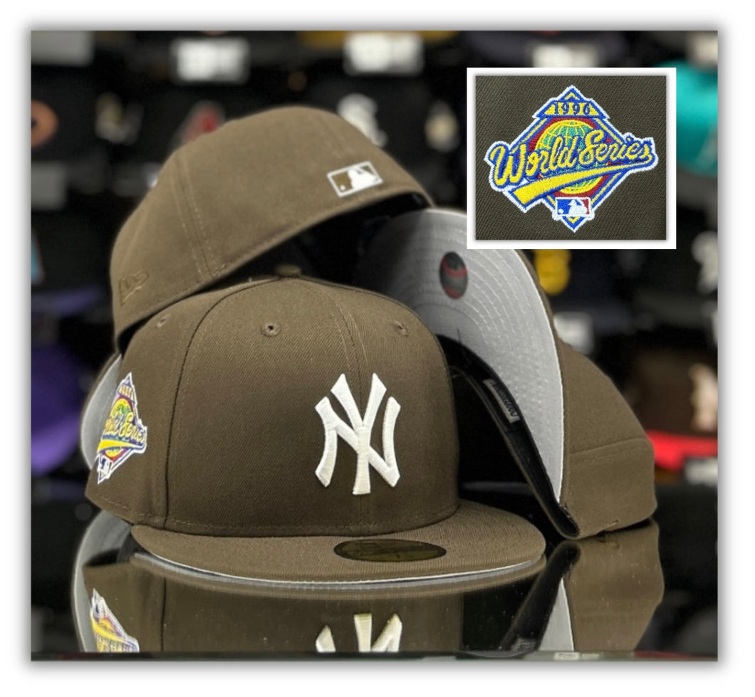 New York Yankees Brown/1996Patch Gray UV