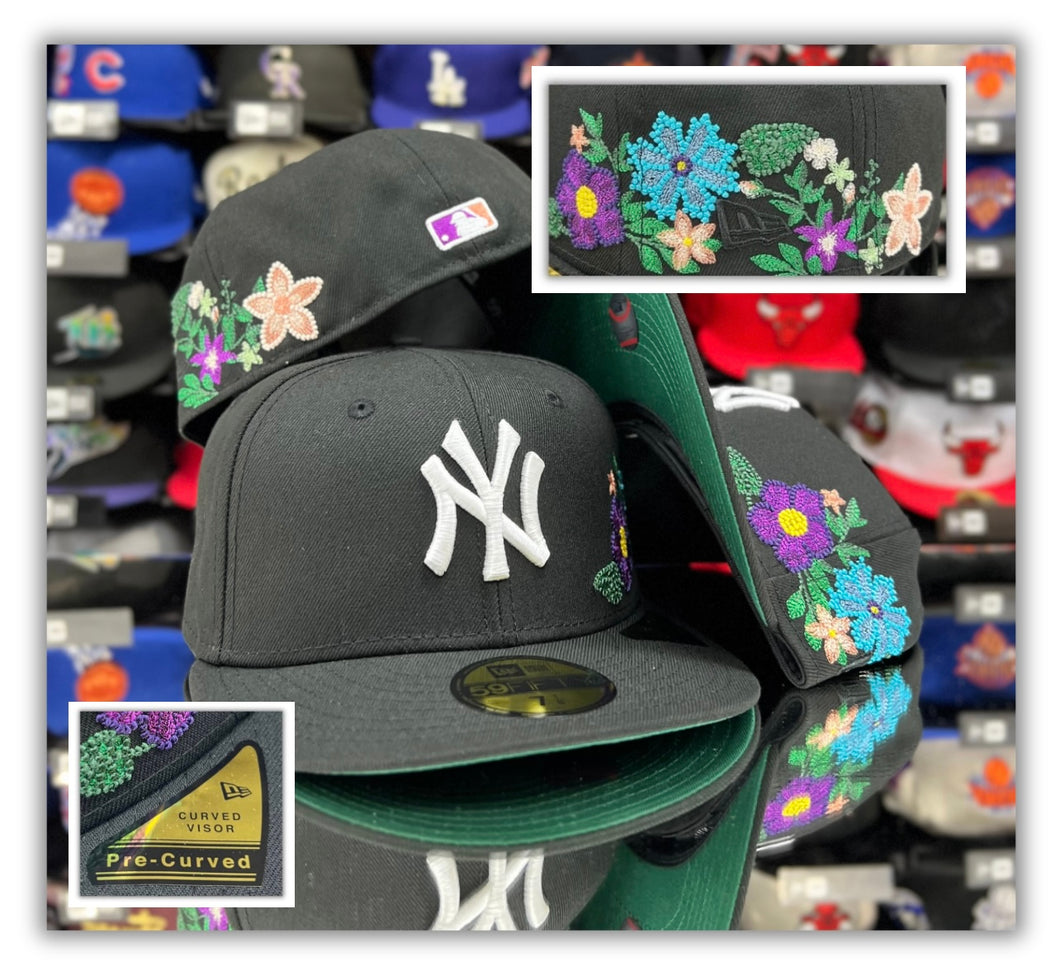 New York Yankees Bk-Tonal Florals/Grey UV