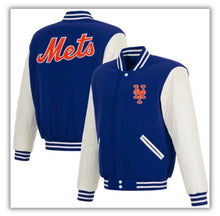 Load image into Gallery viewer, New York Mets Reversible Varsity Jacket
