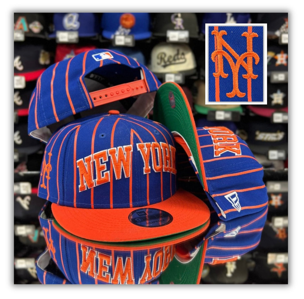 New York Mets Blue & Orange Stripe-Snapback