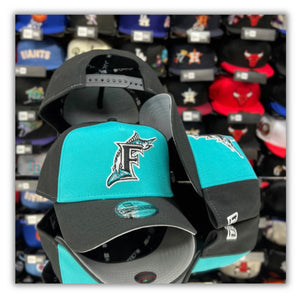 Florida Marlins Teal/Bk 2T-940 AFrame Snapback