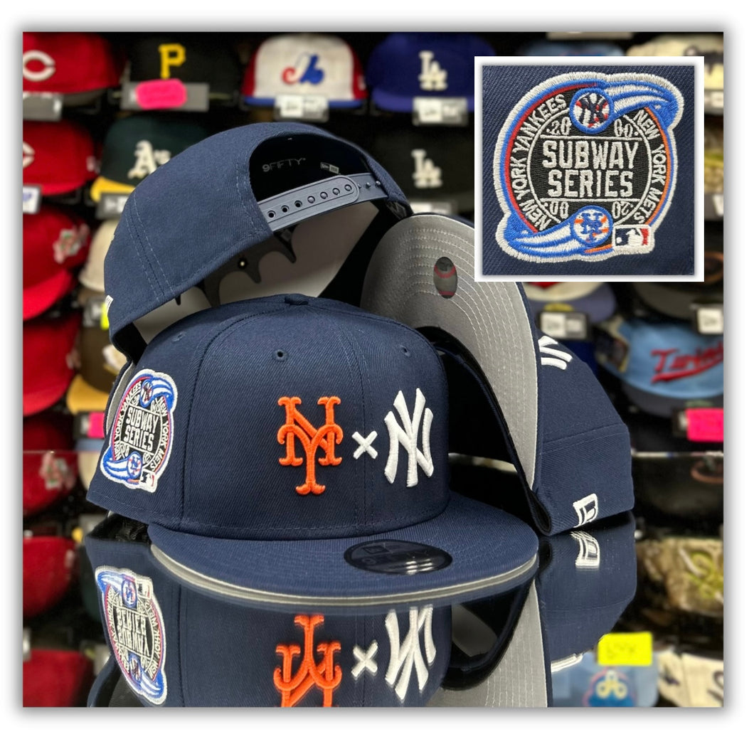 New York Mets VS Yankees Navy/Subway Patch/ 9Fifty Snapback
