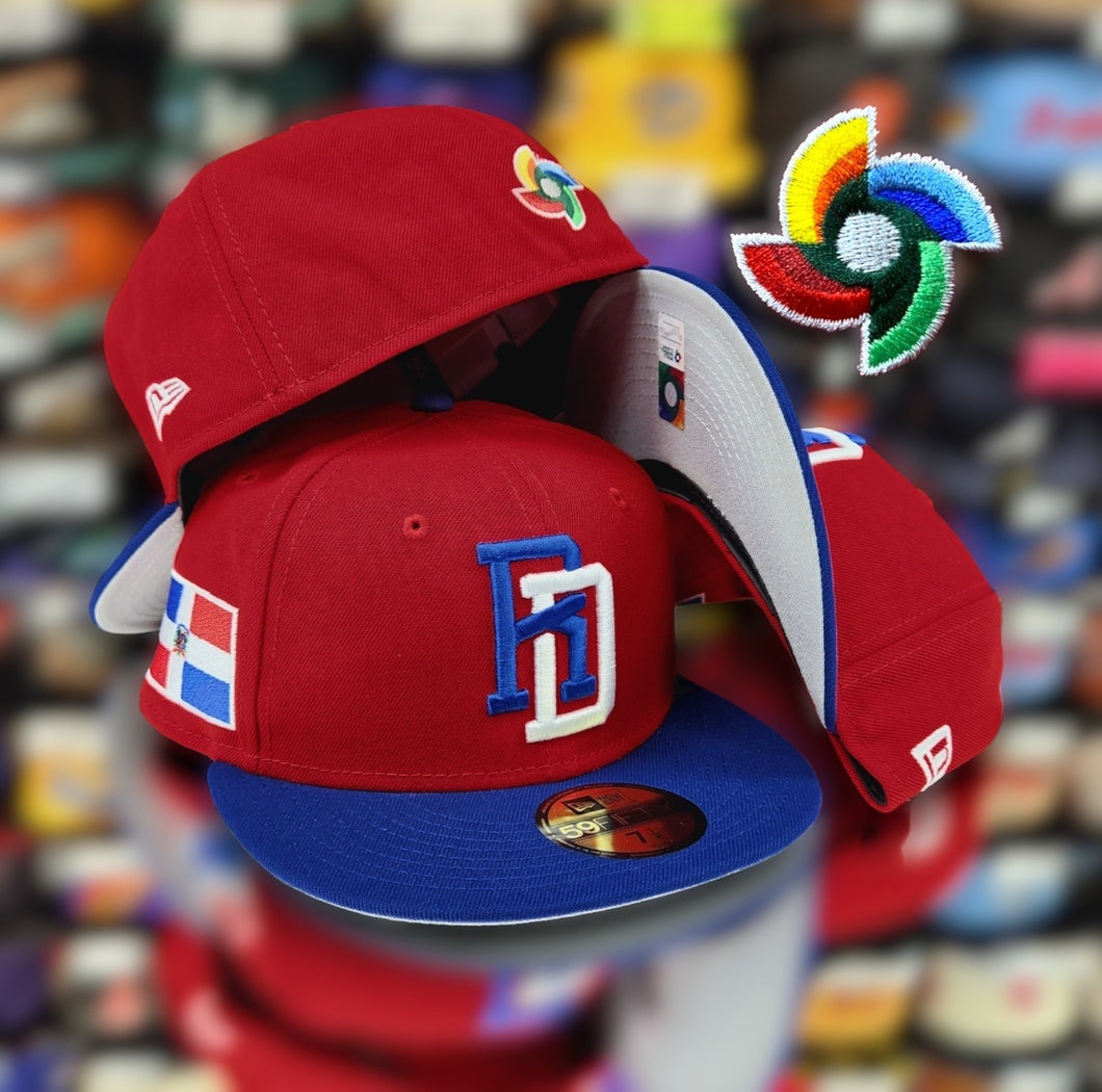 WBC DR-Dominican Republic Red/Royal Blue 2T 5950 Fitted