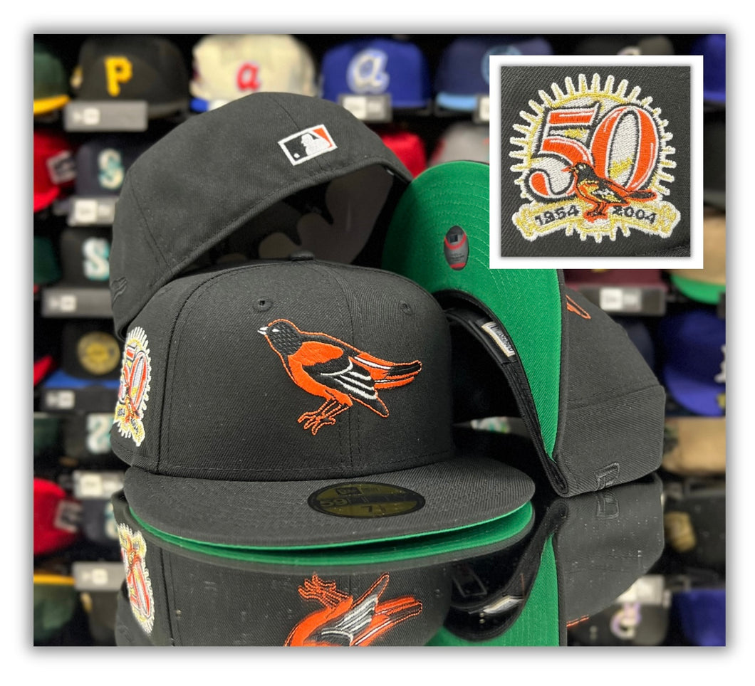 Baltimore Orioles Bk/50th Patch/Green UV
