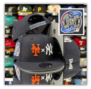 New York Mets VS Yankees Navy/Subway Patch/ 9Fifty Snapback