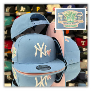 New York Yankees Sky Blue/Heart Lg/Pink UV-Snapback