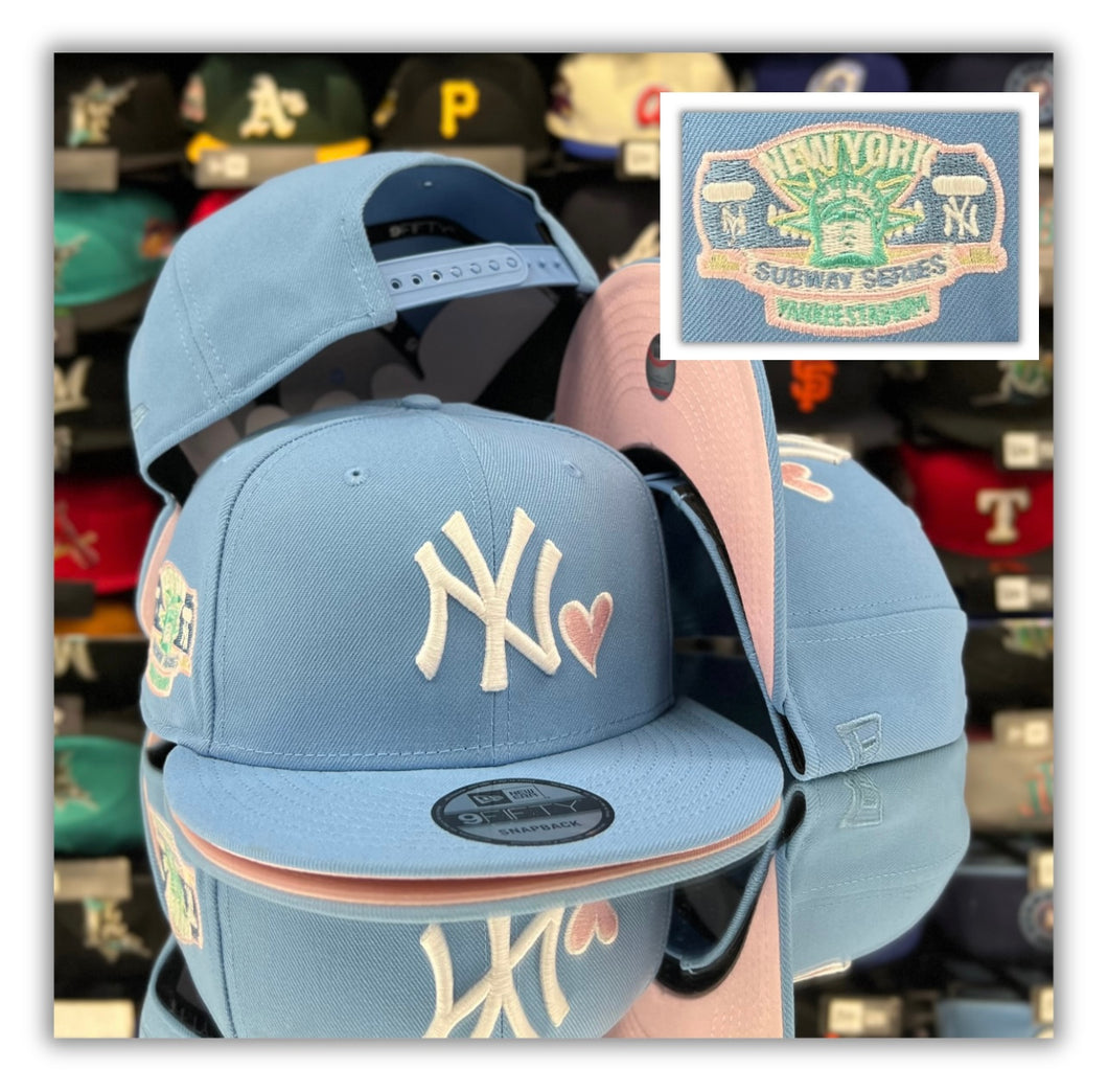 New York Yankees Sky Blue/Heart Lg/Pink UV-Snapback