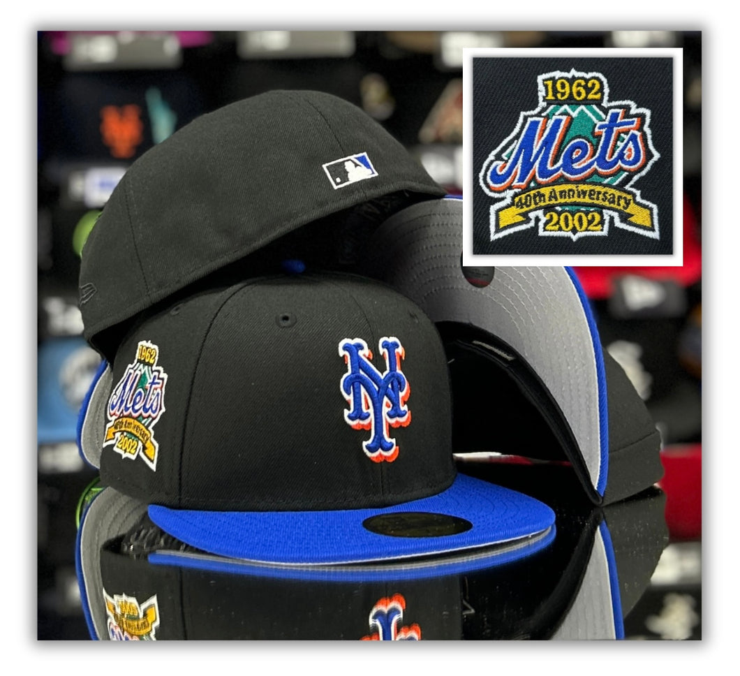 New York Mets Bk/R Blue 2T-40Th/Grey UV