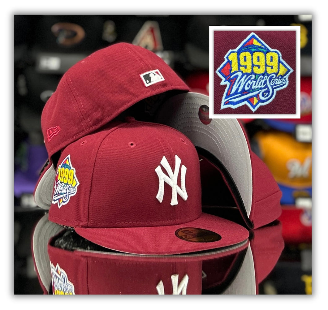 New York Yankees Burgundy- 99 Patch/Grey UV