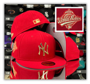 New York Yankees Red/Gold Metal Lg-96 Patch/Grey UV