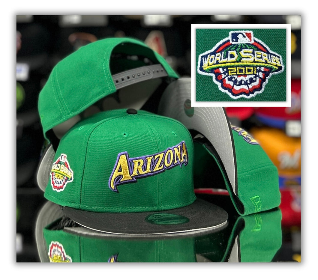 Arizona Diamondbacks Grn/Bk 2T-WS 2001 Patch-Snapback