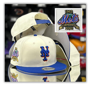 New York Mets Chrome/R Blue 2T-40Th patch-Snapback