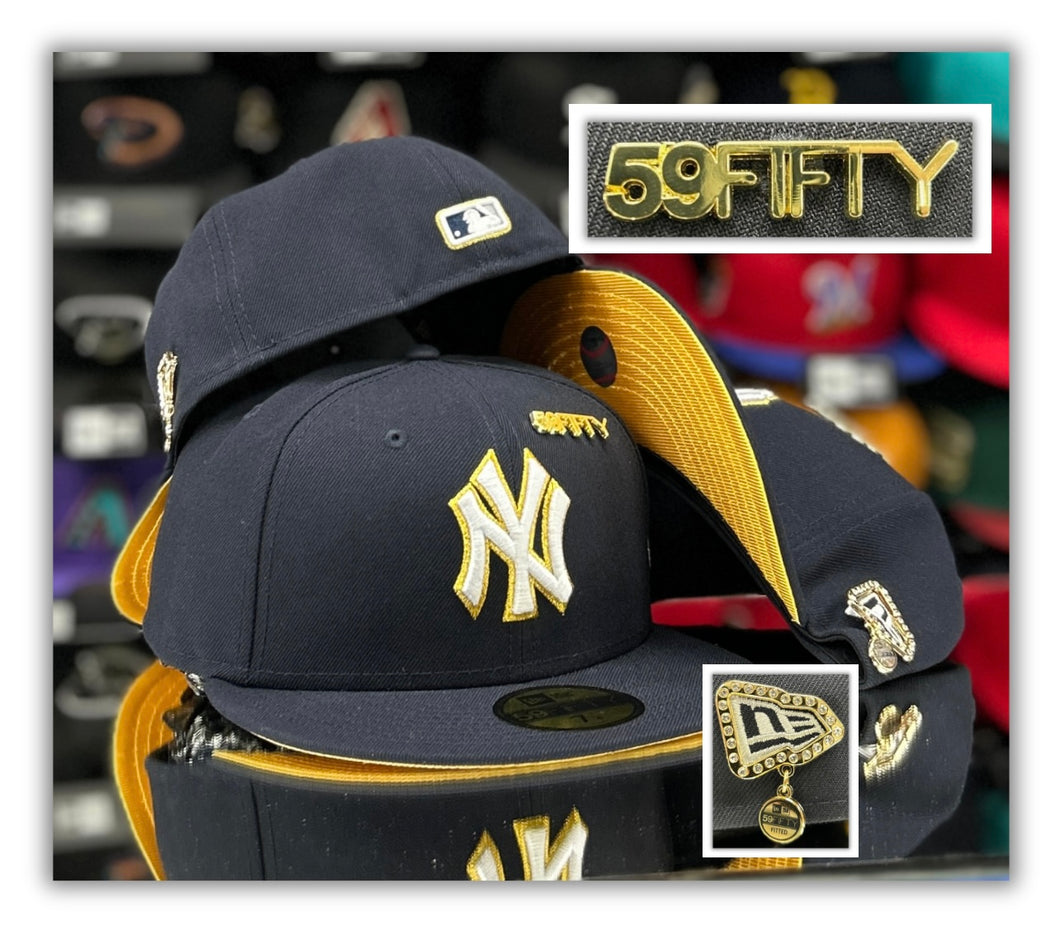 New York Yankees Navy-Pin Series/Gold UV