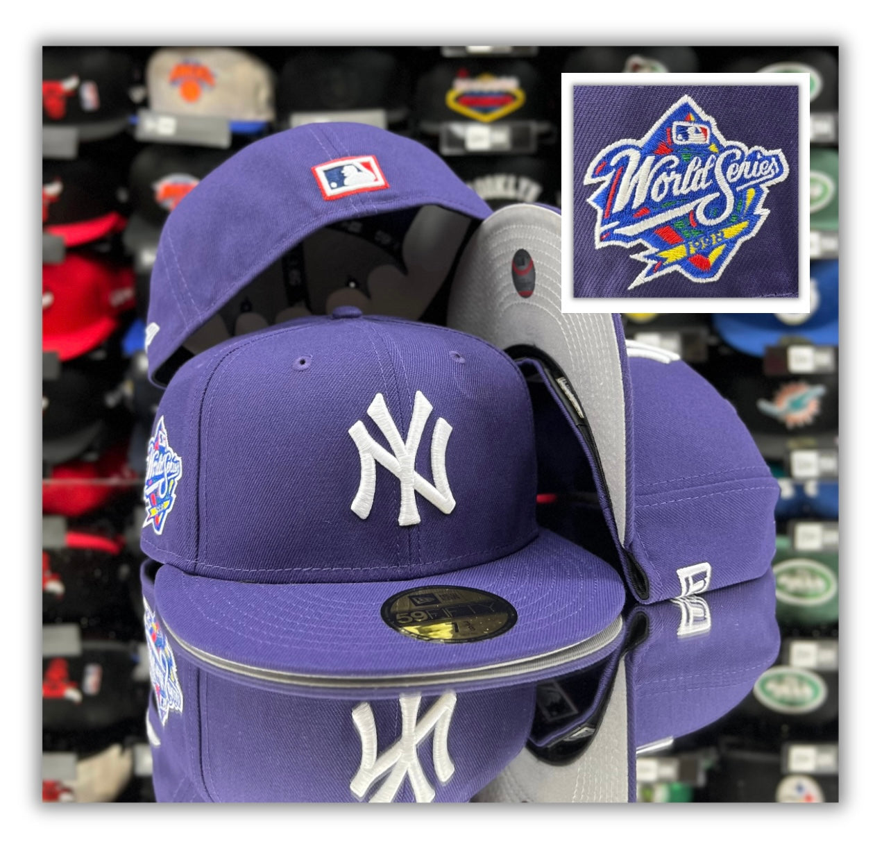 New York Yankees Purple/98Patch/Grey UV – BKLYNCAP