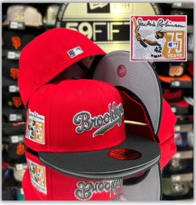 Brooklyn Dodgers-Jackie Robinson Red/Bk 2T/Grey UV
