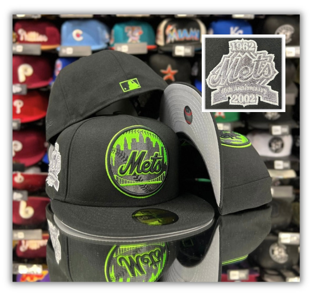 New York Mets Bk/Neon Green Lg/Grey UV.