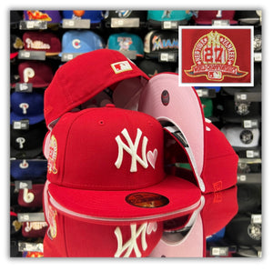 New York Yankees Red Heart/Pink UV (27th Patch)