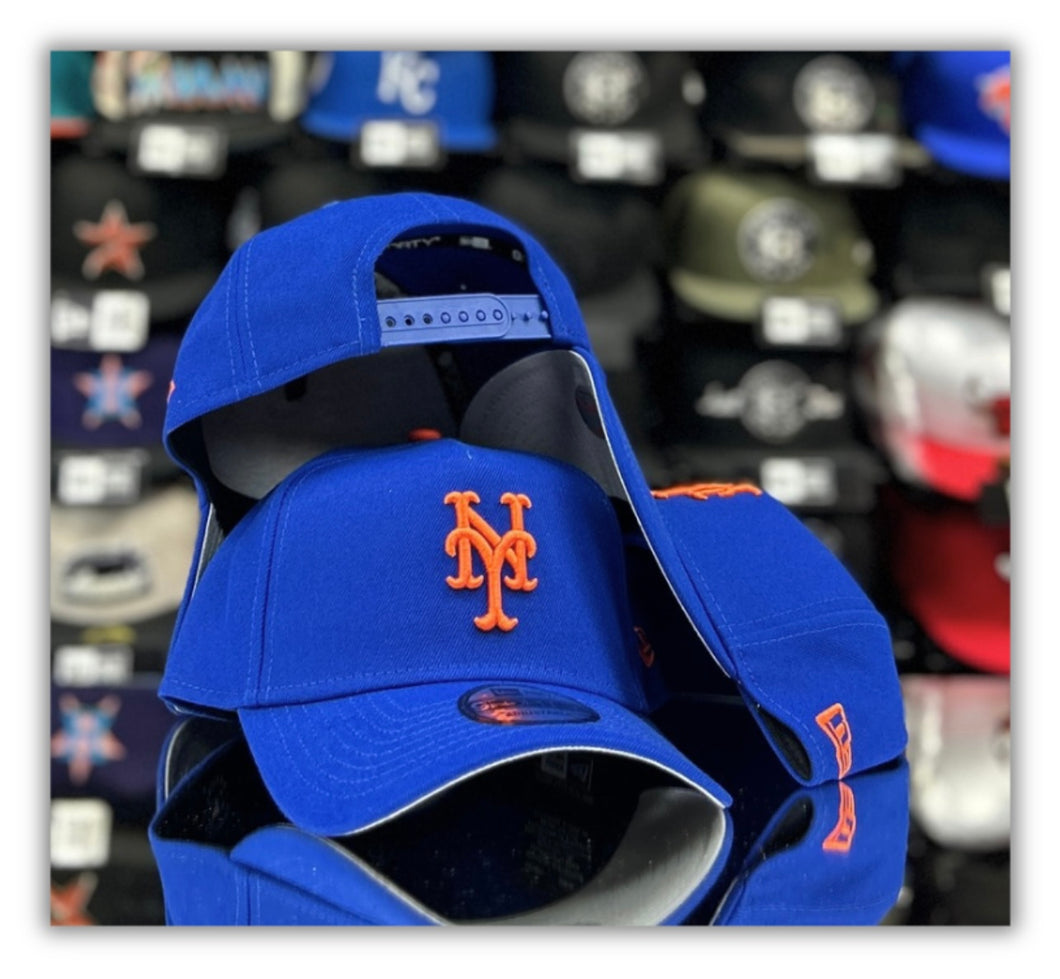 New York Mets R Blue-AFrame Snapback