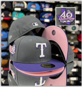 Texas Rangers Graphite/Purple 2T/Pink UV-71/2&75/8only