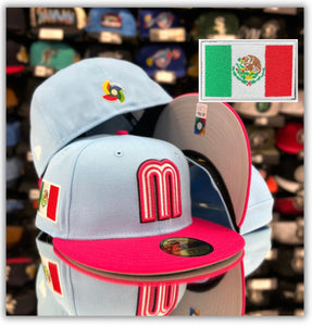 WBC Mexico Baby Blue/Pink 2T/5950Fitted