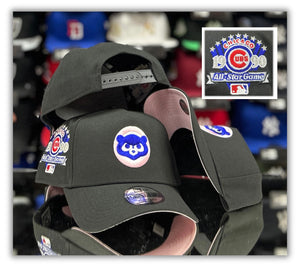 Chicago Cubs Bk/Pink UV-940 AFrame Snapback