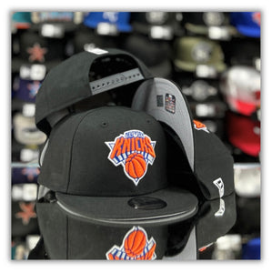 New York Knicks Bk/Orange Logo-Snapback