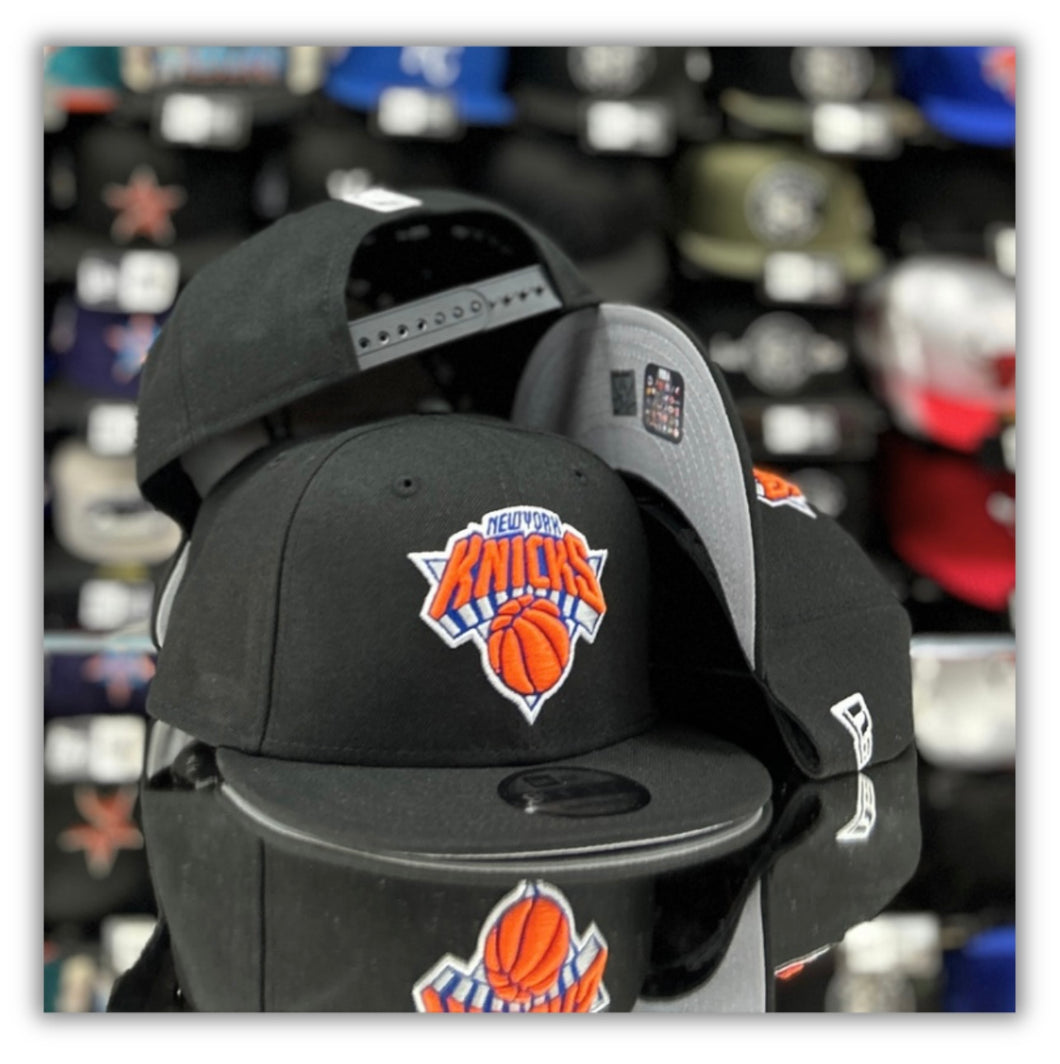 New York Knicks Bk/Orange Logo-Snapback