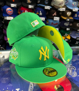 New York Yankees Green/Yellow UV-RESTOCKED 7,71/4 ,73/8,77/8 only