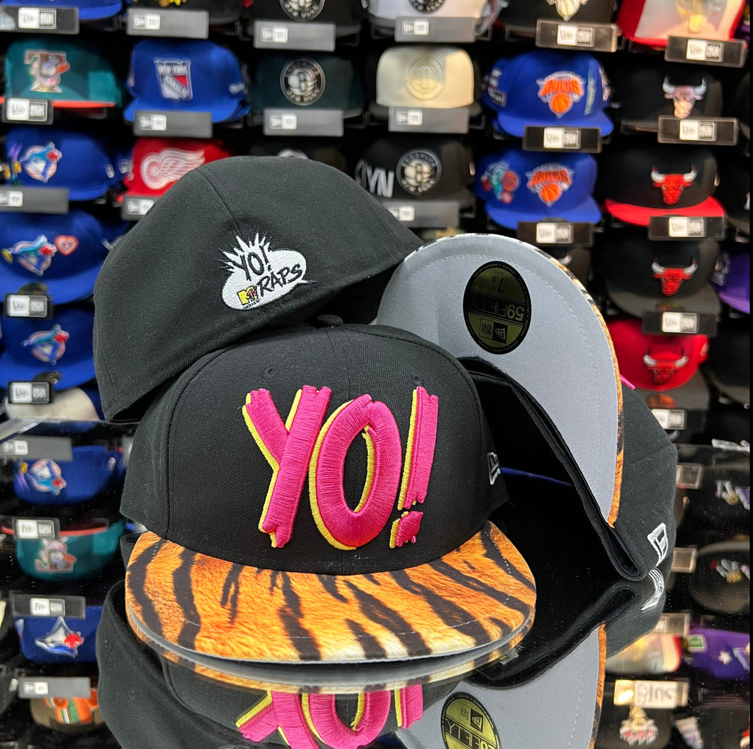 YO! RAPS Retro Bk/Tiger 2T/Grey UV – BKLYNCAP