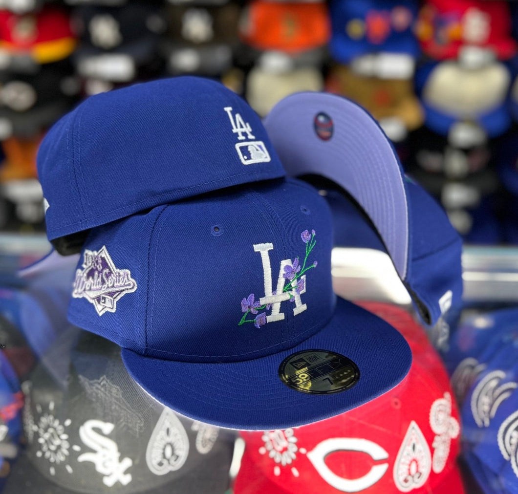 Los Angeles Dodgers MLB 5950 SidePatchBloom/Lavender UV