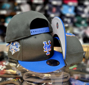 New York Mets Bk/Blue2T/2000WS Patch/ 9Fifty Snapback