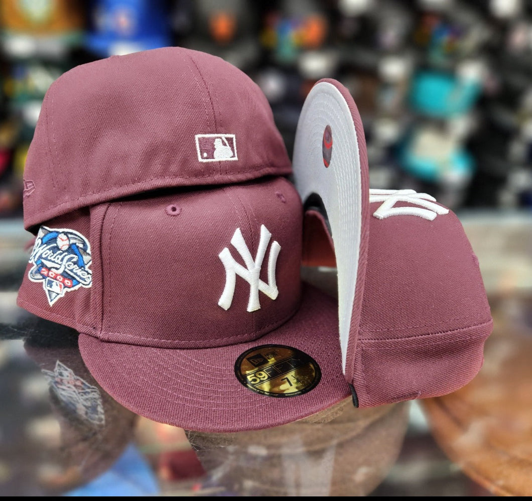New York Yankees Burgundy/2000Patch Gray UV